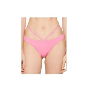 Jonathan Simkhai Emmalynn Bikini Bottoms Flamingo Pink Large NWT